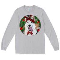 Moon Dust Christmas White Shepherd With Cowhide Long Sleeve Tee - RanaPortraitStore
