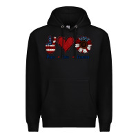 Black Peace Love America Premium Hoodie - Jasminsmagicworld