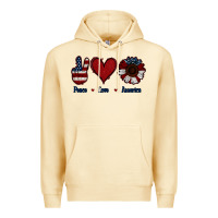 Pina Colada Peace Love America Premium Hoodie - Jasminsmagicworld