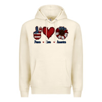 Tofu Peace Love America Premium Hoodie - Jasminsmagicworld