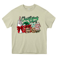 Mossy Christmas Vibes Heavy Core Tee - CowhideDigitalArt