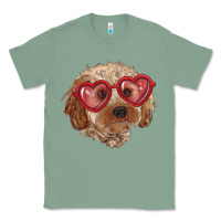 Sage toy poodle with love glasses Classic Tee - RanaPortraitStore