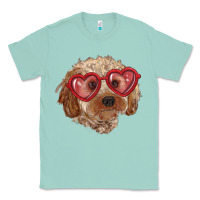 Seafoam toy poodle with love glasses Classic Tee - RanaPortraitStore