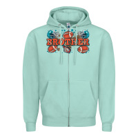 Seafoam brother American football Zipper Hoodie - Zillion Design Studio