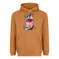 Meerkat mexican day of the dead skulls coffee cup Heavyweight Hoodie - FaDigitalArtStudio