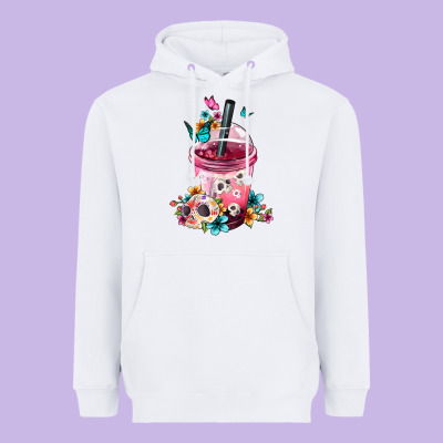 Mexican Day Of The Dead Skulls Coffee Cup Heavyweight Hoodie Designed By Fadigitalartstudio