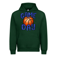 Forest Green game day basketball Urban Hoodie - MaliasSmallBusiness