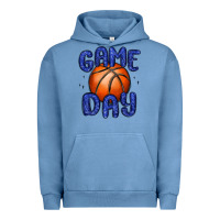 Pigment Pebble Blue game day basketball Urban Hoodie - MaliasSmallBusiness