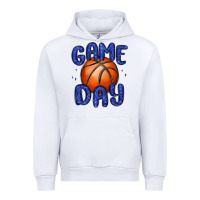 White game day basketball Urban Hoodie - MaliasSmallBusiness