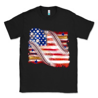 Black baseball american flag Classic Tee - texasbilliewilder