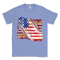 Colony Blue baseball american flag Classic Tee - texasbilliewilder