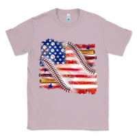 Lilac baseball american flag Classic Tee - texasbilliewilder