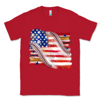 Red baseball american flag Classic Tee - texasbilliewilder