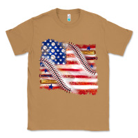 Toasted Coconut baseball american flag Classic Tee - texasbilliewilder