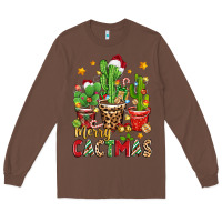 Chestnut christmas cactus merry cactmas Long Sleeve Tee - Zillion Design Studio