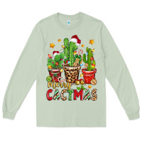 Matcha christmas cactus merry cactmas Long Sleeve Tee - Zillion Design Studio