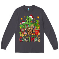 Smoke christmas cactus merry cactmas Long Sleeve Tee - Zillion Design Studio