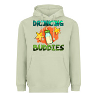 Matcha drinking buddies with baby bottle Heavyweight Hoodie - HRA Design Shop
