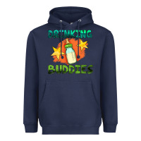 Navy drinking buddies with baby bottle Heavyweight Hoodie - HRA Design Shop
