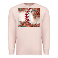 Pale Pink baseball leopard Premium Sweatshirt - JahusDesignShop