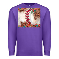 Purple baseball leopard Premium Sweatshirt - JahusDesignShop