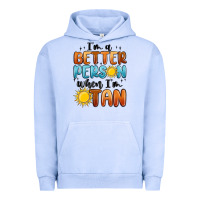 Pigment Grape Ice i'm better person when i'm tan Urban Hoodie - MaliasSmallBusiness