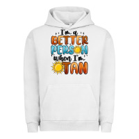 Pigment Lunar Rock i'm better person when i'm tan Urban Hoodie - MaliasSmallBusiness