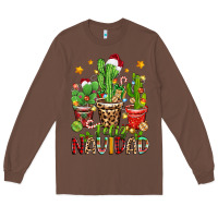 Chestnut christmas cactus feliz navidad Long Sleeve Tee - Zillion Design Studio