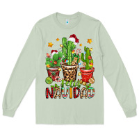 Matcha christmas cactus feliz navidad Long Sleeve Tee - Zillion Design Studio