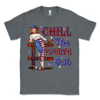 Charcoal Heather chill the fourth out 4th july Classic Tee - texasbilliewilder