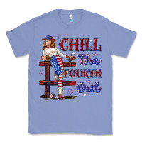 Colony Blue chill the fourth out 4th july Classic Tee - texasbilliewilder
