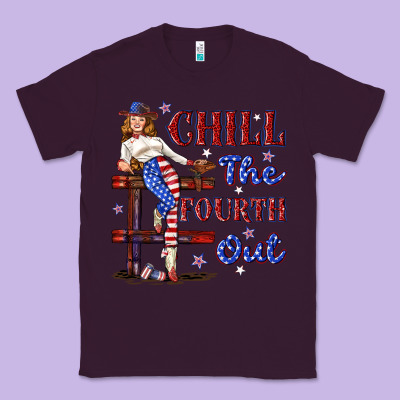 Classic Tee chill the fourth out 4th july