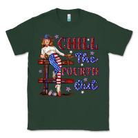 Sports Green chill the fourth out 4th july Classic Tee - texasbilliewilder