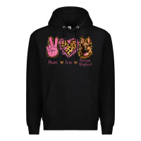 Black Peace Love German Shepherd Premium Hoodie - Jasminsmagicworld