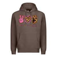 Coffee Peace Love German Shepherd Premium Hoodie - Jasminsmagicworld