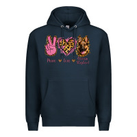 Navy Peace Love German Shepherd Premium Hoodie - Jasminsmagicworld