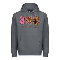 Rock Peace Love German Shepherd Premium Hoodie - Jasminsmagicworld