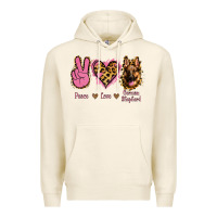 Tofu Peace Love German Shepherd Premium Hoodie - Jasminsmagicworld