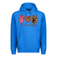 True Royal Peace Love German Shepherd Premium Hoodie - Jasminsmagicworld