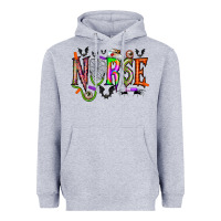 Heather Grey nurse halloween Heavyweight Hoodie - RacoonDesign