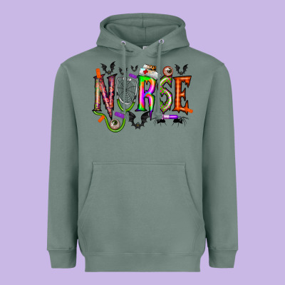 Nurse Halloween Heavyweight Hoodie Designed By Racoondesign