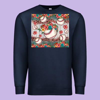 Baseball Leopard Premium Sweatshirt Designed By Jahusdesignshop
