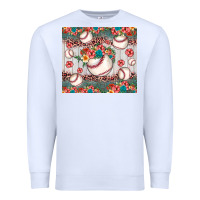 White baseball leopard Premium Sweatshirt - JahusDesignShop
