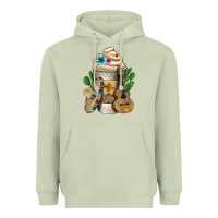 Matcha mexican hot coffee cup Heavyweight Hoodie - FaDigitalArtStudio