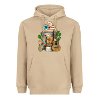Mushroom mexican hot coffee cup Heavyweight Hoodie - FaDigitalArtStudio