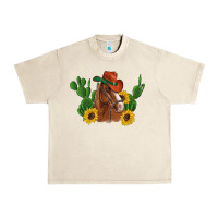 Sandshell western horse cowboy hat cactus sunflowers Urban Heavy Tee - Artiststas