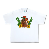 White western horse cowboy hat cactus sunflowers Urban Heavy Tee - Artiststas