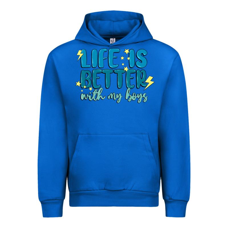 Life Is Better With My Boys Urban Hoodie by MaliasSmallBusiness | Teevron