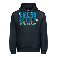 Navy life is better with my boys Urban Hoodie - MaliasSmallBusiness