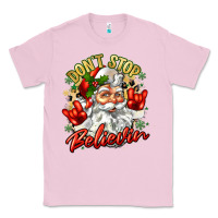 Bubblegum Pink dont stop believin Classic Tee - Zillion Design Studio